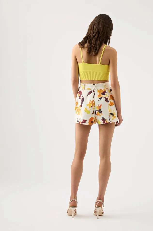 Lucia Knit Bustier Sunflower Yellow Women Aje Body 038 Crepe Knit