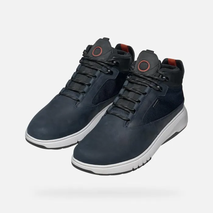 Man Geox Ankle Boots AERANTIS 4X4 ABX MAN Navy Waterproof Boots Navy
