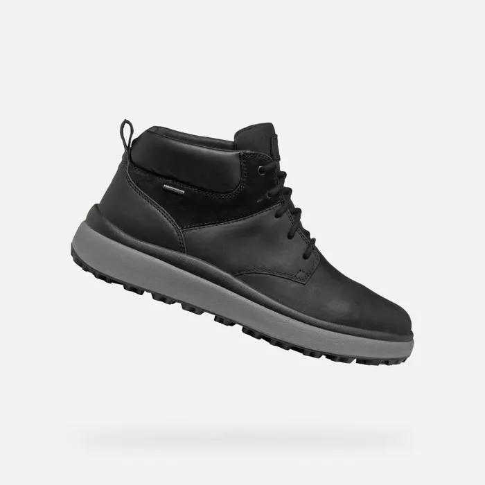 Man Geox Ankle Boots GRANITO GRIP ABX MAN Black Waterproof Boots Black