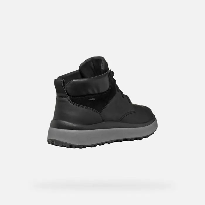 Man Geox Ankle Boots GRANITO GRIP ABX MAN Black Waterproof Boots Black