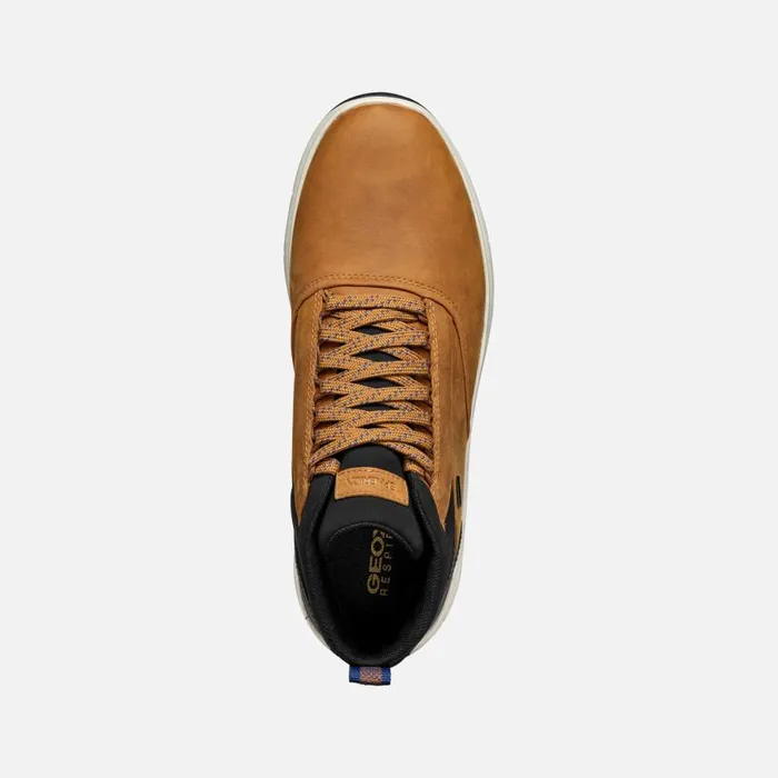 Man Geox Ankle Boots SPHERICA 4X4 ABX MAN Cognac Waterproof Boots Cognac
