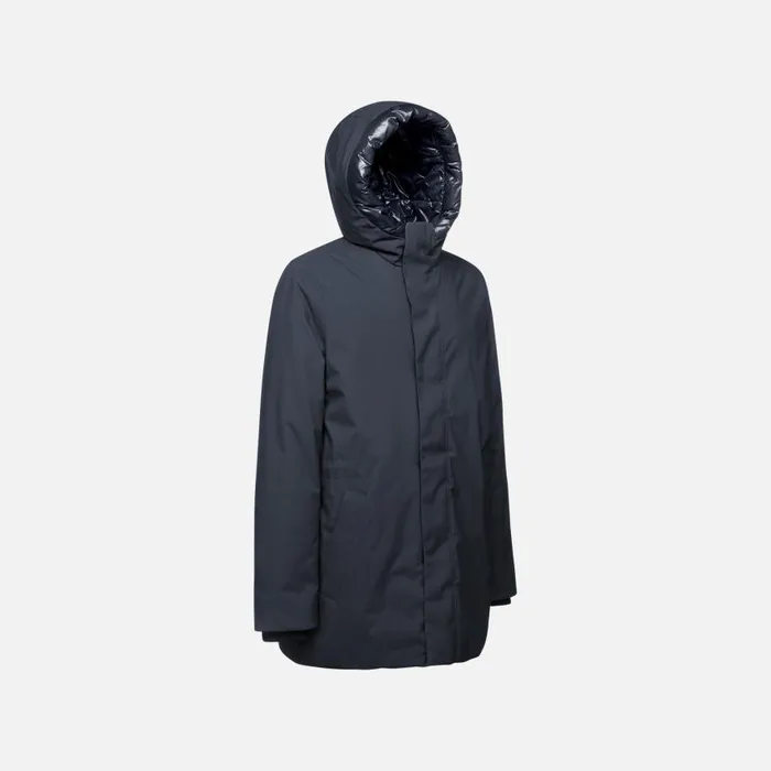 Man Geox Jackets SPHERICA MAN Sky Captain Long Parka Sky Captain