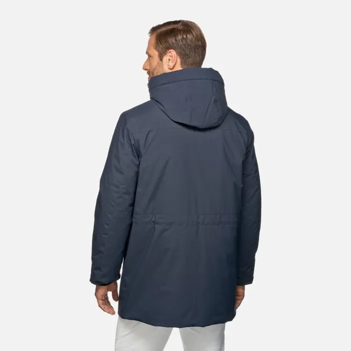 Man Geox Jackets SPHERICA MAN Sky Captain Long Parka Sky Captain