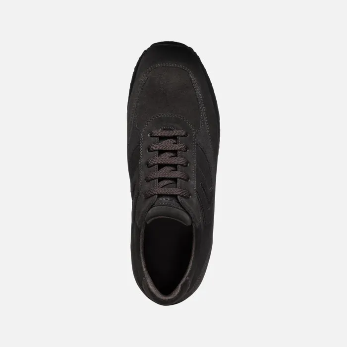 Man Geox Sneakers HAPPY MAN Dark Coffee Low Top Sneakers Dark Coffee