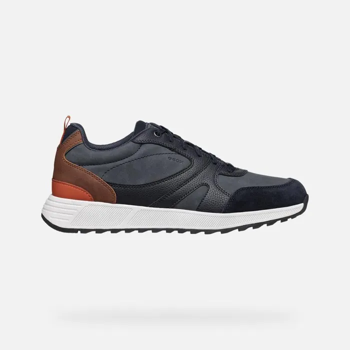 Man Geox Sneakers MOLVENO MAN Navy Low Top Sneakers Navy