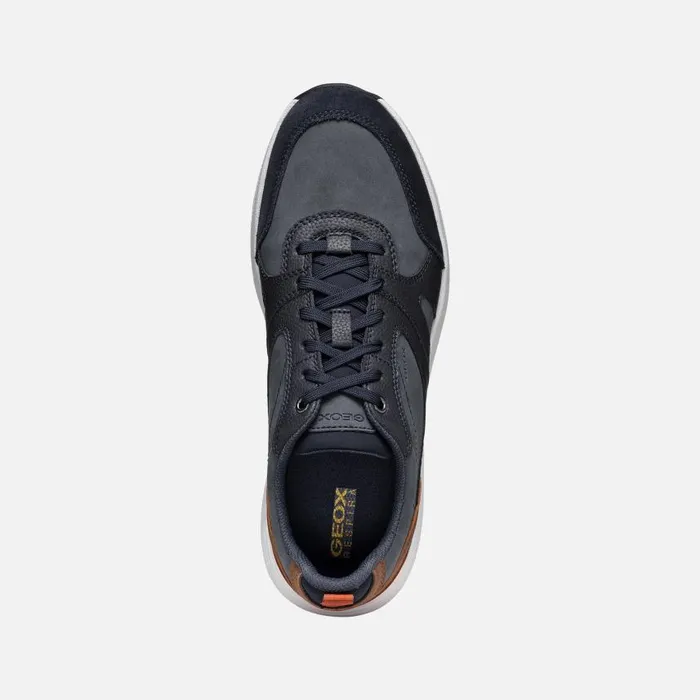 Man Geox Sneakers MOLVENO MAN Navy Low Top Sneakers Navy