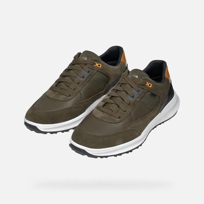 Man Geox Sneakers PG1X ABX MAN Military Waterproof Trainers Military