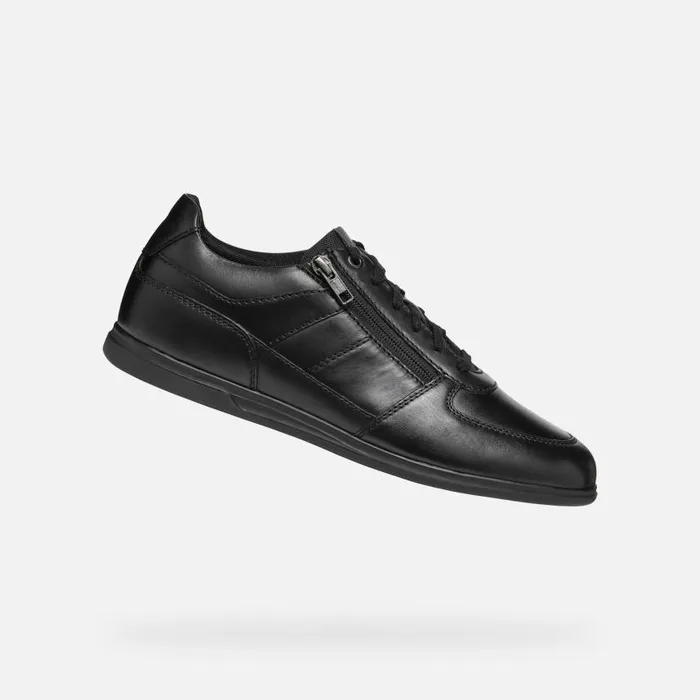 Man Geox Sneakers RENAN MAN Black Low Top Sneakers Black