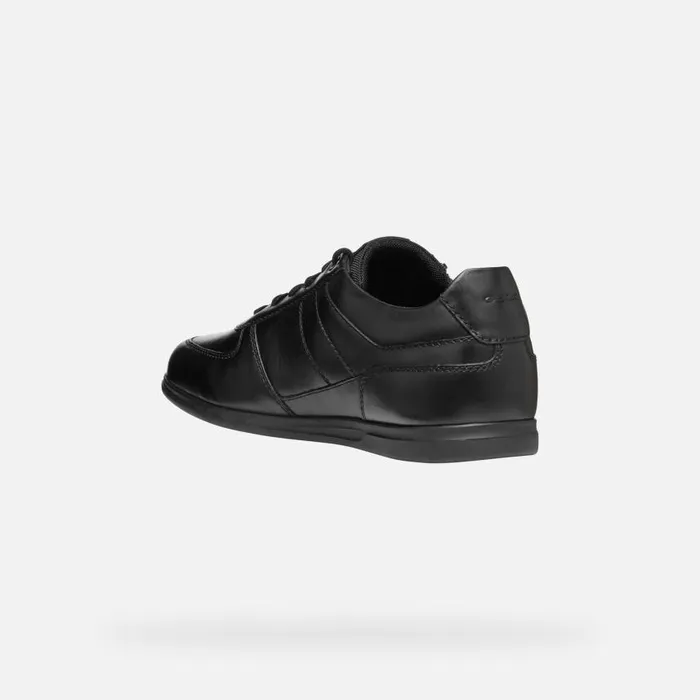 Man Geox Sneakers RENAN MAN Black Low Top Sneakers Black