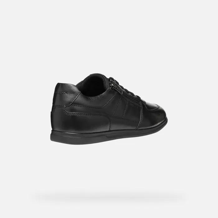 Man Geox Sneakers RENAN MAN Black Low Top Sneakers Black