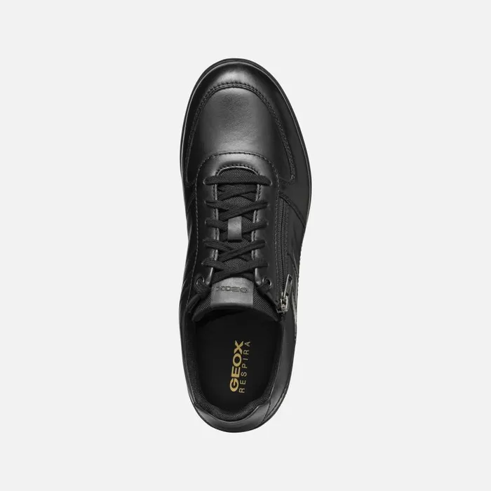 Man Geox Sneakers RENAN MAN Black Low Top Sneakers Black