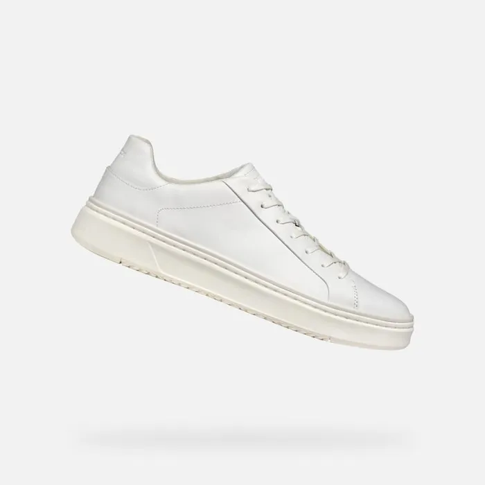 Man Geox Sneakers ZACKERTY MAN White Low Top Sneakers White