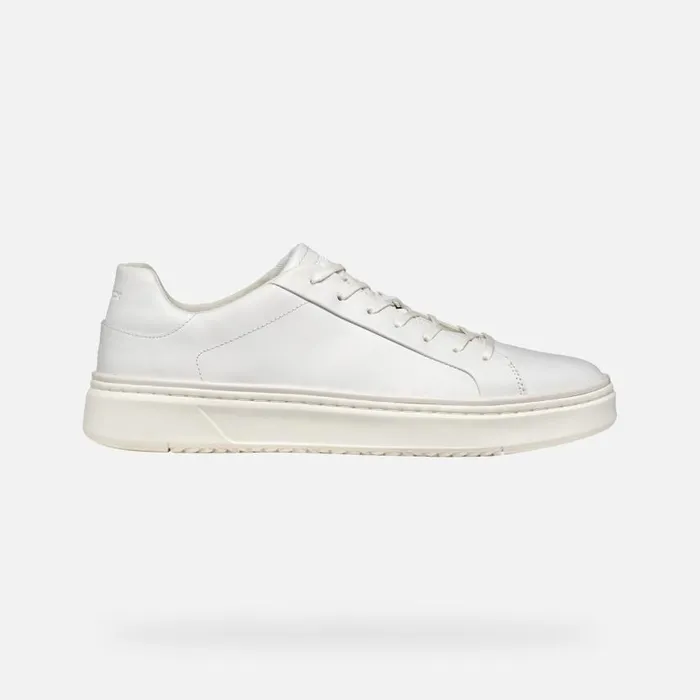 Man Geox Sneakers ZACKERTY MAN White Low Top Sneakers White