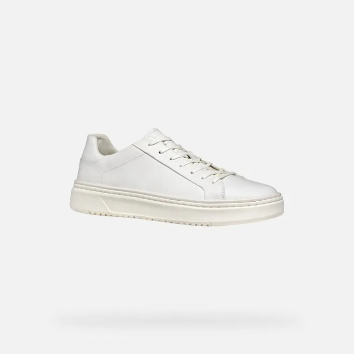 Man Geox Sneakers ZACKERTY MAN White Low Top Sneakers White