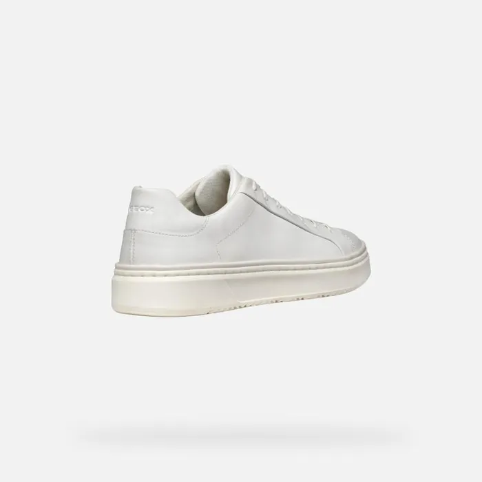 Man Geox Sneakers ZACKERTY MAN White Low Top Sneakers White