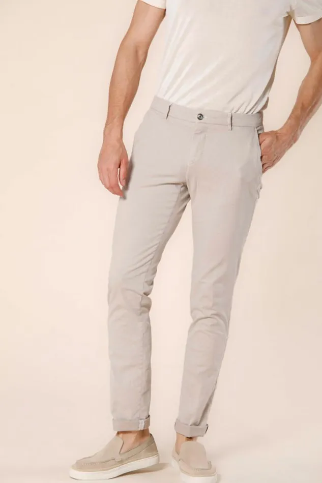 Man Milano Style Chino Pants In Cotton With Jacquard Pattern Extra Slim Mason039s Pants