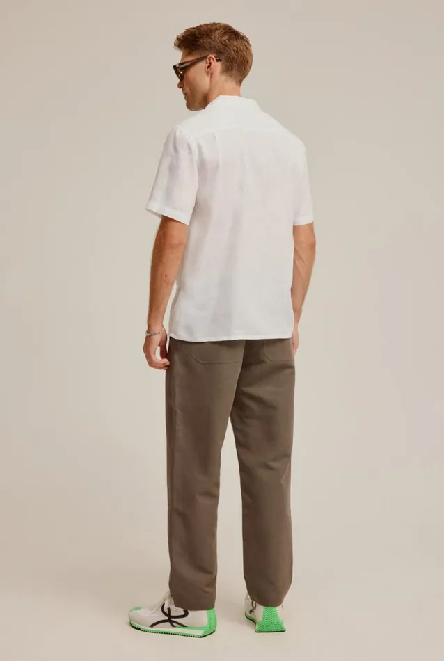Man Venroy Pants Paper Bag Pant Dark Olive