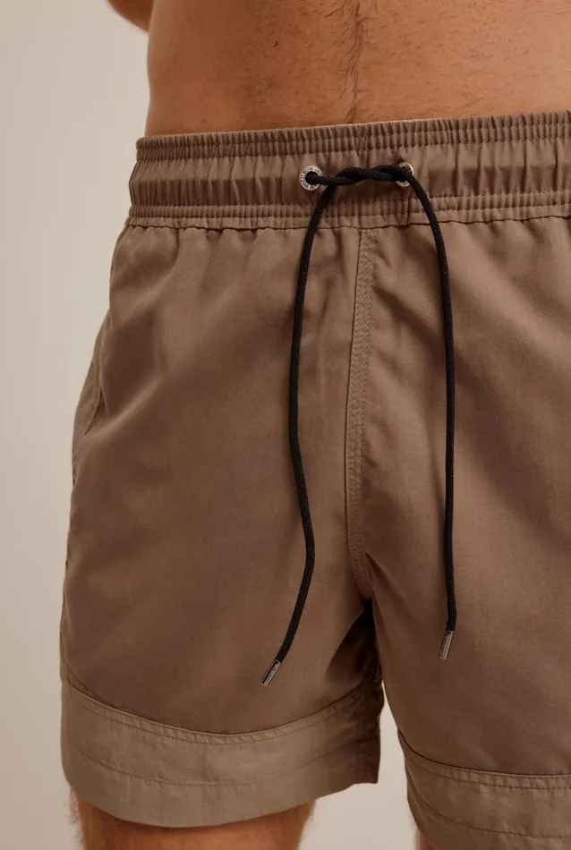 Man Venroy Swim Shorts Panelled Border Swim Short