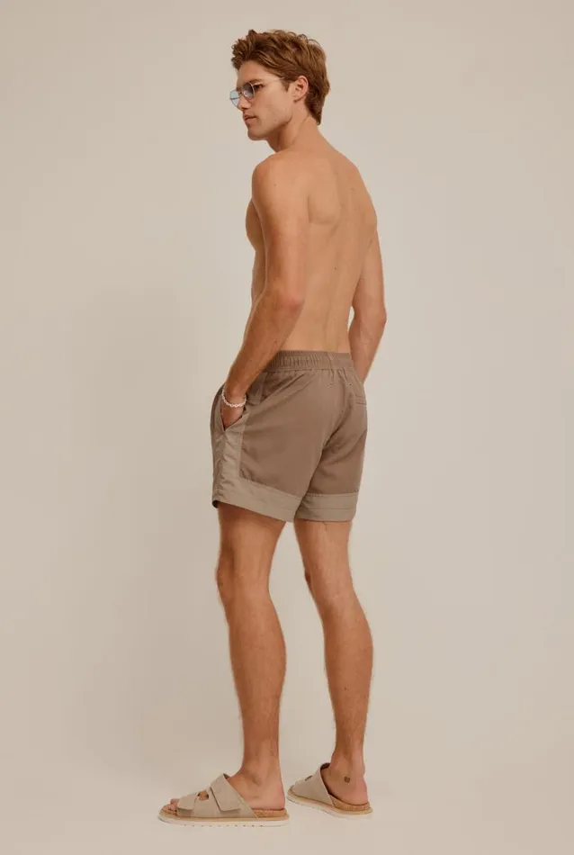 Man Venroy Swim Shorts Panelled Border Swim Short