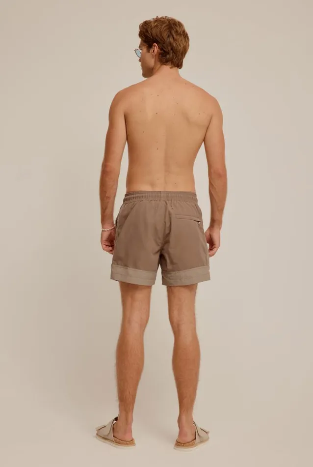 Man Venroy Swim Shorts Panelled Border Swim Short