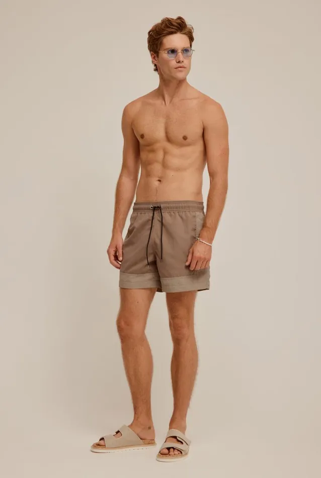 Man Venroy Swim Shorts Panelled Border Swim Short