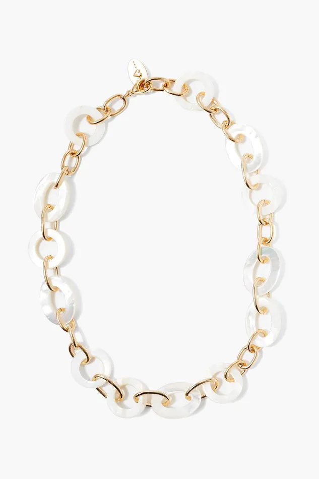 Mariner Chain Link Necklace White MOP Women Chan Luu Necklaces