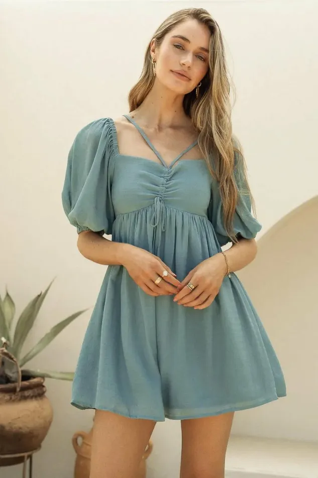 Maylah Mini Dress 8211 FINAL SALE Blue Women Bohme Dresses
