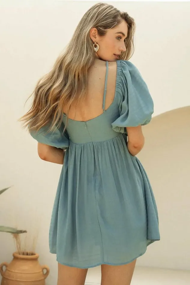Maylah Mini Dress 8211 FINAL SALE Blue Women Bohme Dresses