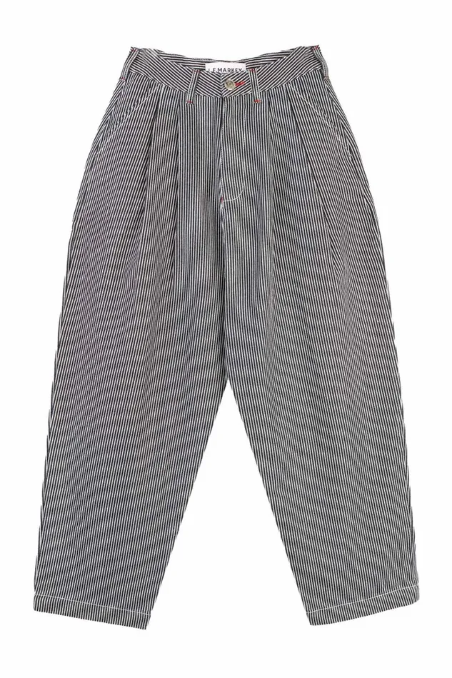 Mega Slacks Indigo Stripe Womens LF Markey Trousers
