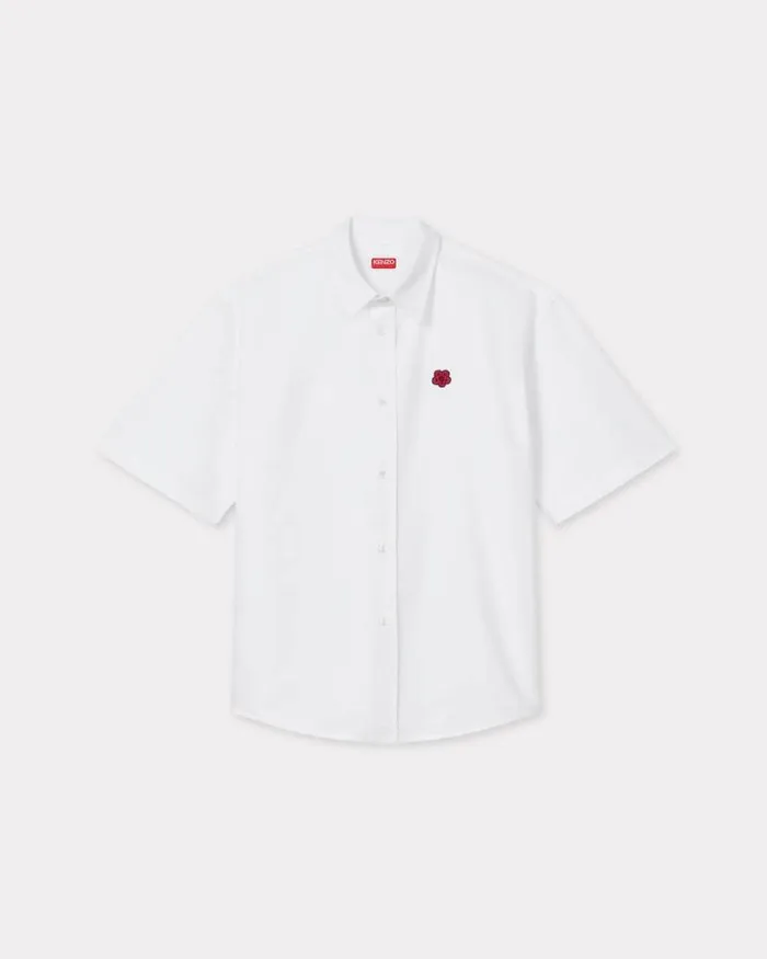 Men 039Boke Flower039 Embroidered Casual Shirt White Kenzo Shirts