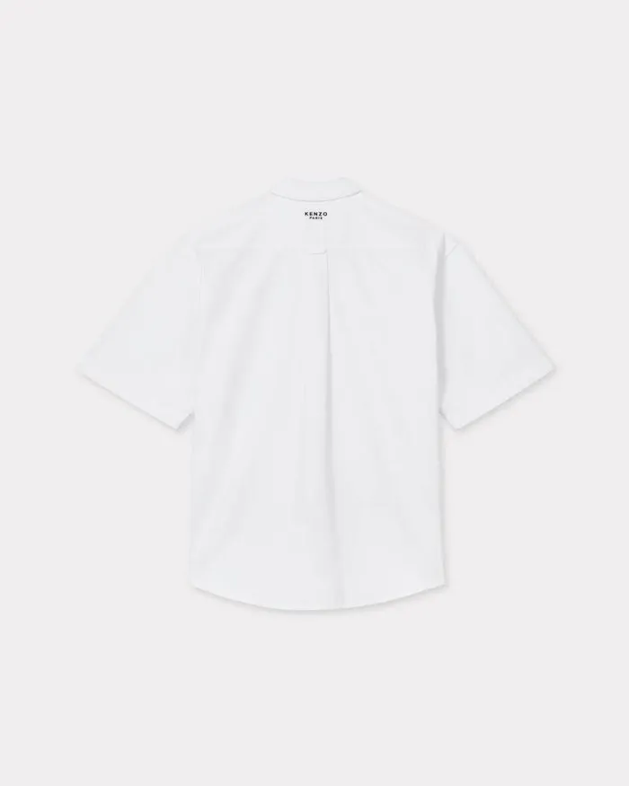 Men 039Boke Flower039 Embroidered Casual Shirt White Kenzo Shirts