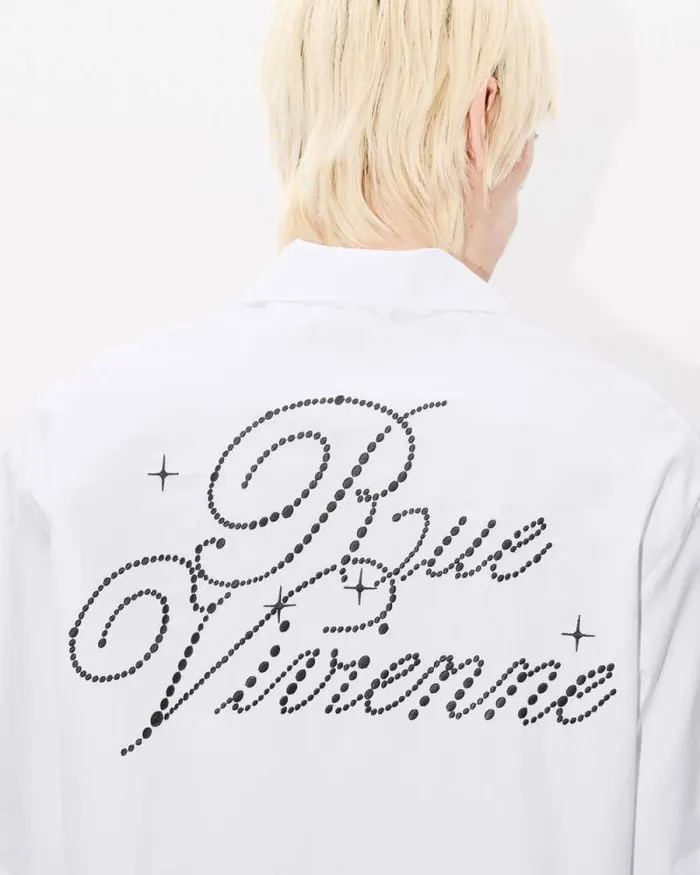 Men 039KENZO Constellation039 Hawaiian Shirt White Kenzo Shirts