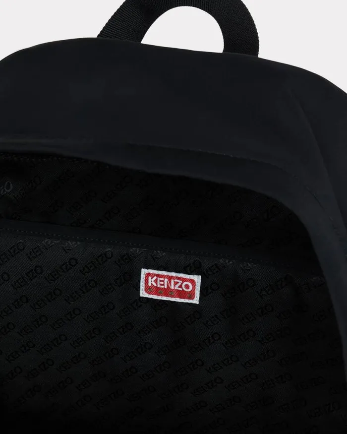 Men 039KENZO Jungle039 Backpack In Nylon Black Kenzo Bags
