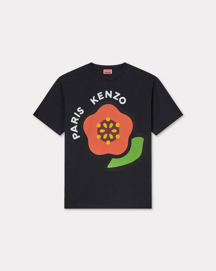 Men 039KENZO Pop039 Tshirt In Cotton Black Kenzo Tshirts And Polos
