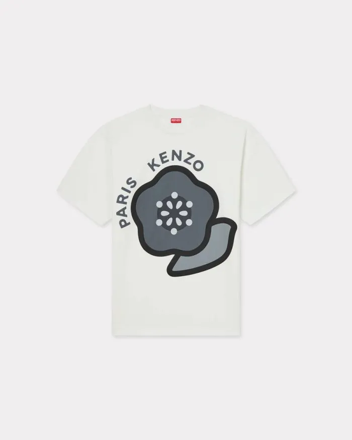Men 039KENZO Pop039 Tshirt In Cotton Off White Kenzo Tshirts And Polos