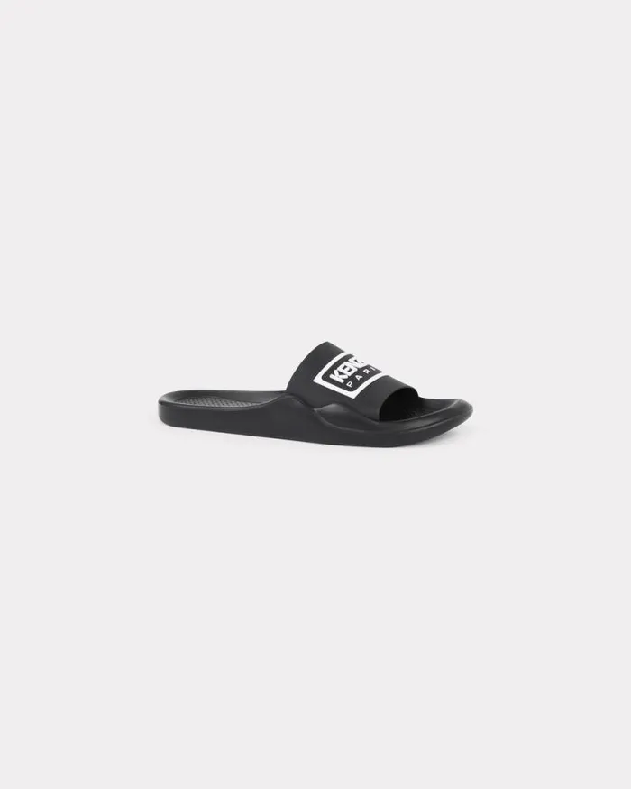 Men 039POOL039 Mules Black Kenzo Swimwear And Beachwear