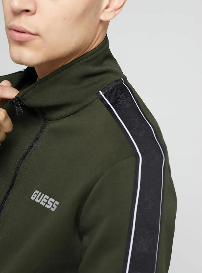 Men Activewear GUESS Eco Green Mickey Active Jacket Men Activewear GUESS Eco Green Mickey Active Jacket