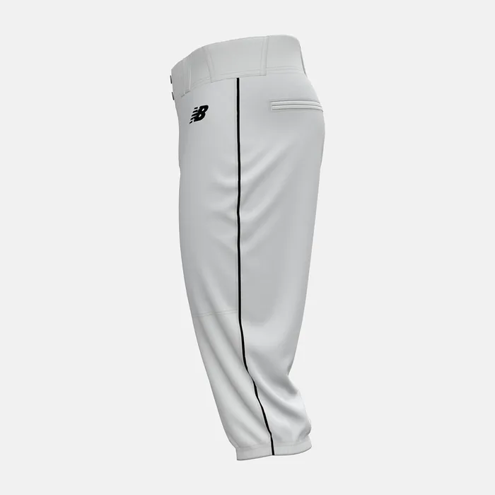 Men Adversary 2 Baseball Piped Knicker Athletic White With Black New Balance Pants Men Adversary 2 Baseball Piped Knicker Athletic White With Black New Balance Pants