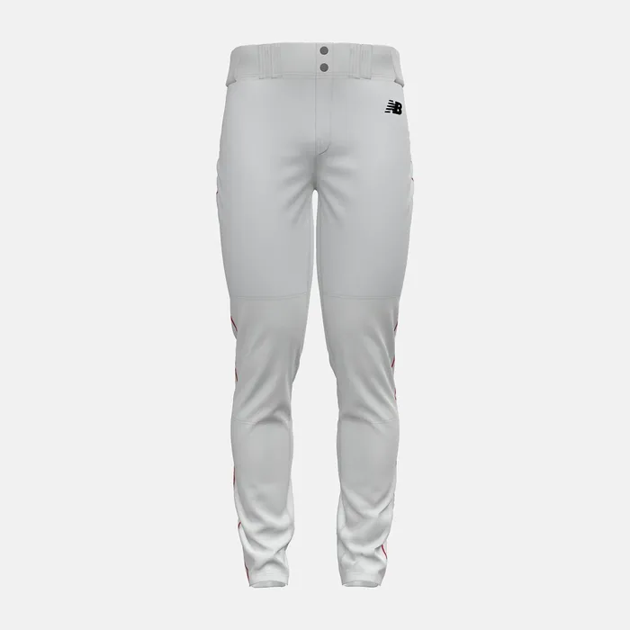 Men Adversary 2 Baseball Piped Pant Tapered White With Red New Balance Pants