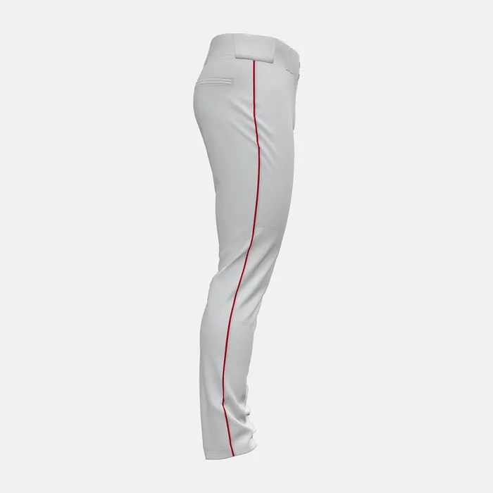 Men Adversary 2 Baseball Piped Pant Tapered White With Red New Balance Pants Men Adversary 2 Baseball Piped Pant Tapered White With Red New Balance Pants