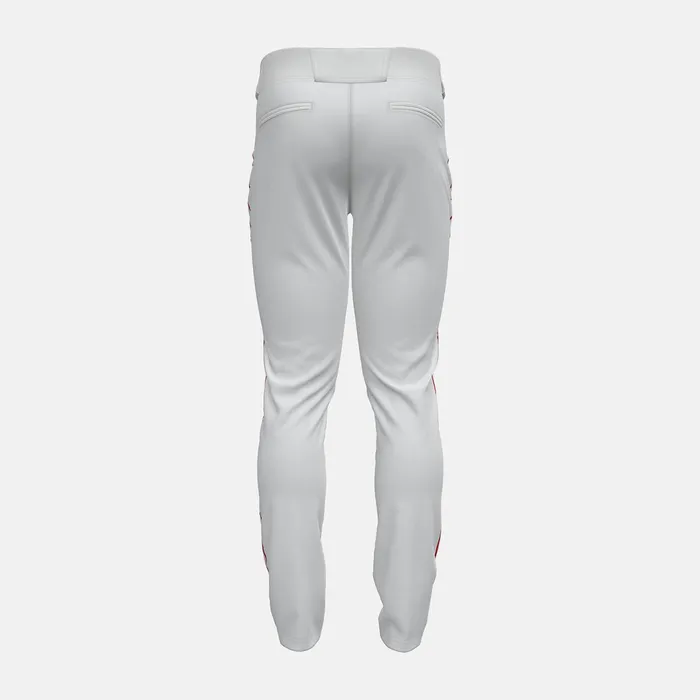 Men Adversary 2 Baseball Piped Pant Tapered White With Red New Balance Pants Men Adversary 2 Baseball Piped Pant Tapered White With Red New Balance Pants