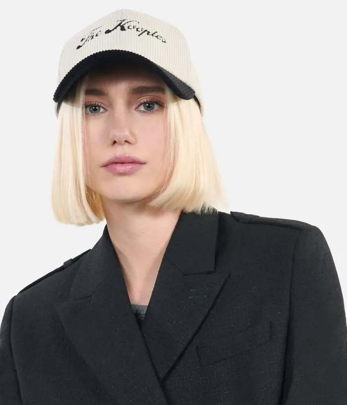 Men Black And White Logo Cap THE KOOPLES Hats and Scarves