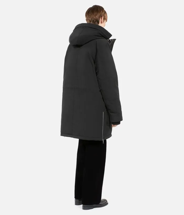 Men Black Hooded Parka THE KOOPLES Coats and Jackets