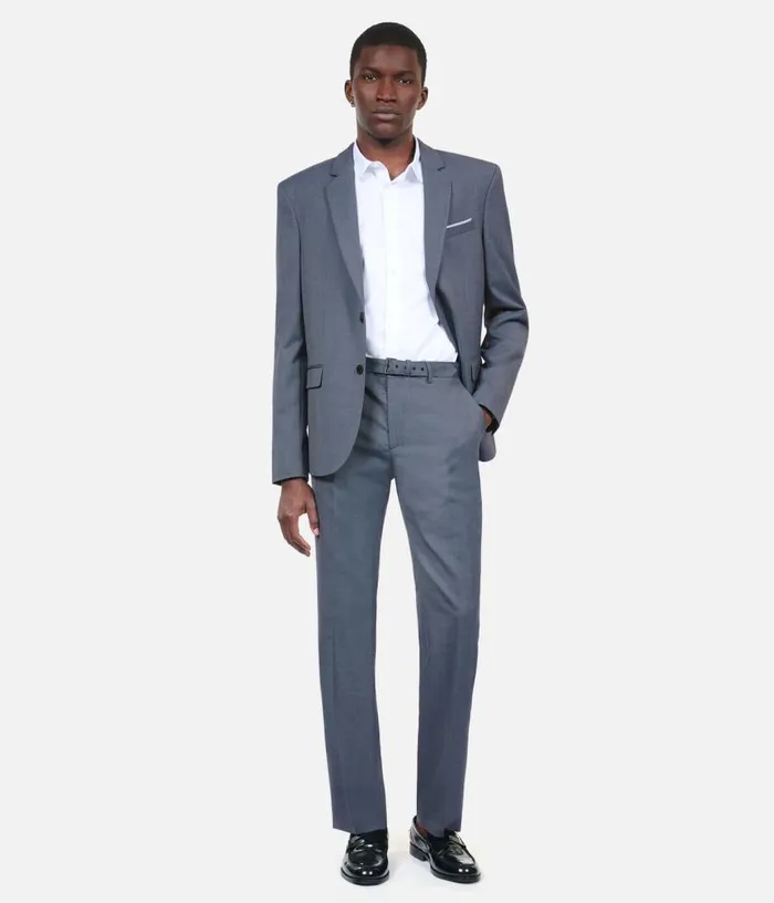 Men Blue Wool Suit Trousers THE KOOPLES Blazers and Suits