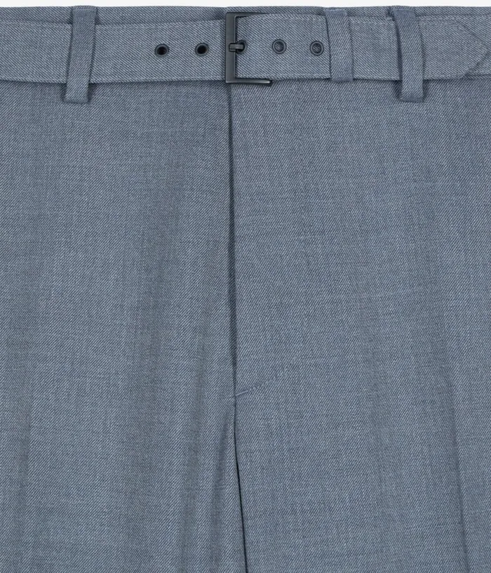 Men Blue Wool Suit Trousers THE KOOPLES Blazers and Suits