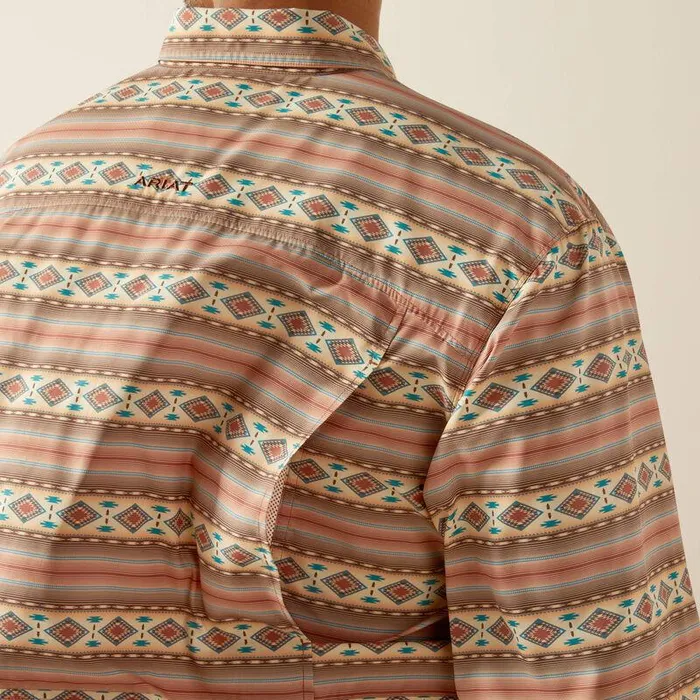 Men Button Down Shirts Ariat VentTEK Outbound Classic Fit Shirt Baked Clay Men Button Down Shirts Ariat VentTEK Outbound Classic Fit Shirt Baked Clay