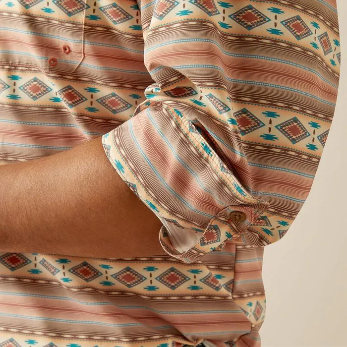 Men Button Down Shirts Ariat VentTEK Outbound Classic Fit Shirt Baked Clay Men Button Down Shirts Ariat VentTEK Outbound Classic Fit Shirt Baked Clay
