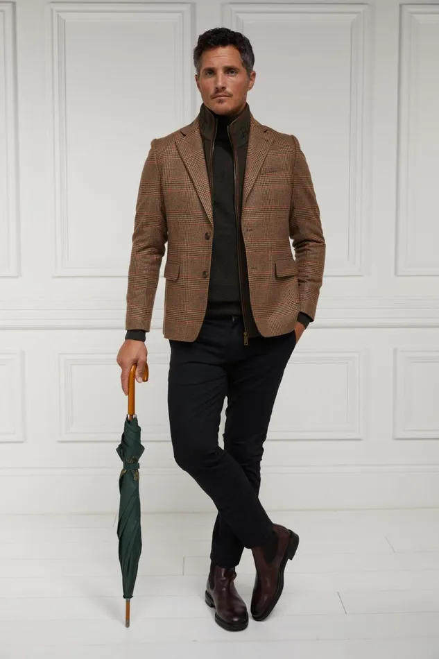 Men Byron Roll Neck Knit Charcoal Holland Cooper Knitwear