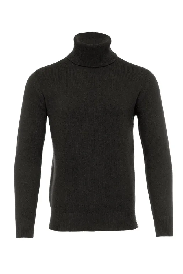 Men Byron Roll Neck Knit Charcoal Holland Cooper Knitwear