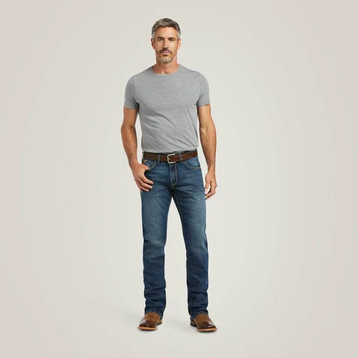 Men Denim Ariat M5 Straight Stretch Madera Stackable Straight Leg Jean Heath Men Denim Ariat M5 Straight Stretch Madera Stackable Straight Leg Jean Heath
